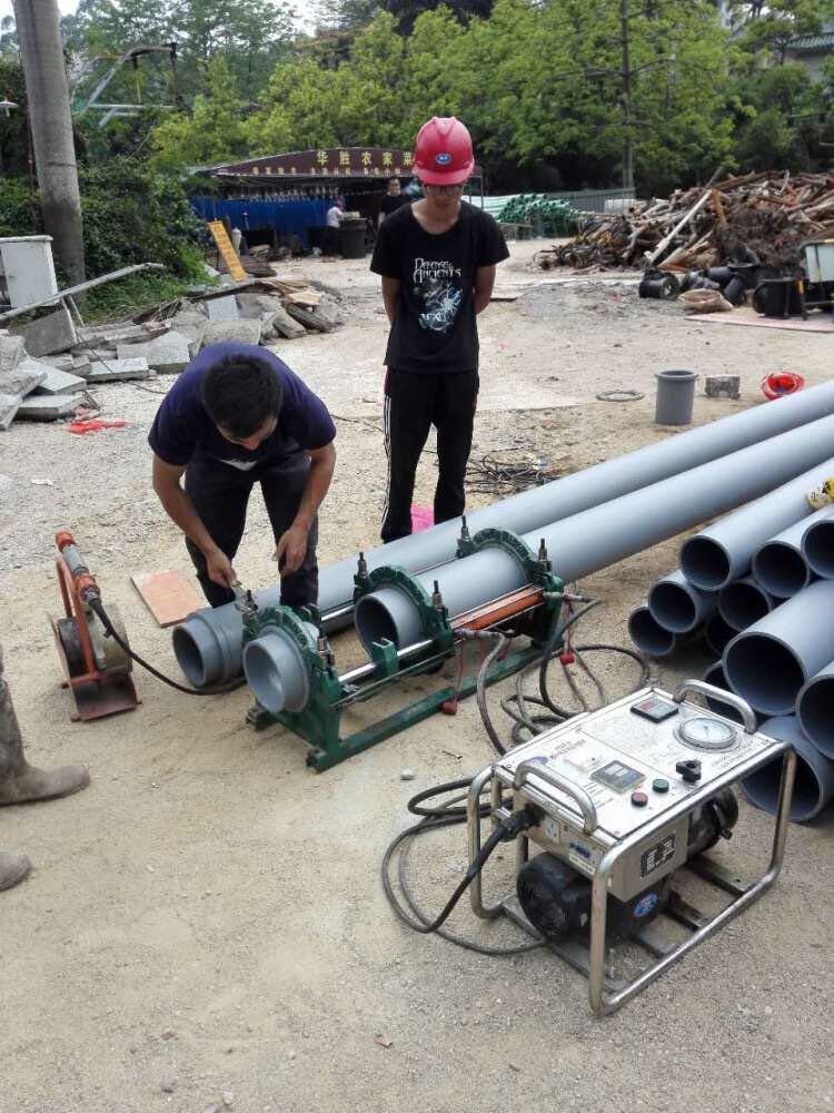 PP刚芯管施工现场